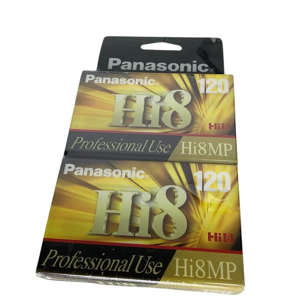New Panasonic Hi8MP Professional Use Tapes 2 Pack
